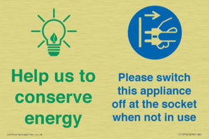 Help us to conserve energy - Unplug the kettle when finished